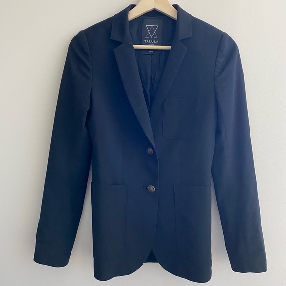 Aritzia Talula Boyfriend Wool Blazer - Charcoal Grey - Picture 1 of 4